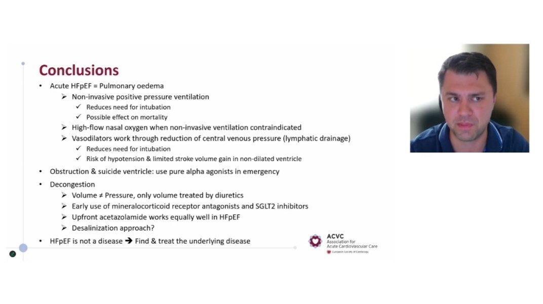 ACVCPresident's tweet image. Excellent webinar on management of #AHF in HFpEF
You can watch the recording on demand at ESC365 @escardio @ann_oleksiak @Sofiegevaert @FH_Verbrugge