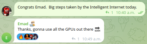 TacticalRNDR's tweet image. The Render Networks adviser @EMostaque is building a framework for the future of Ai and our society to work in harmony.
He is building on a global scale. This guy needs gpus. A shitload of them.
@ii_posts $Render @rendernetwork