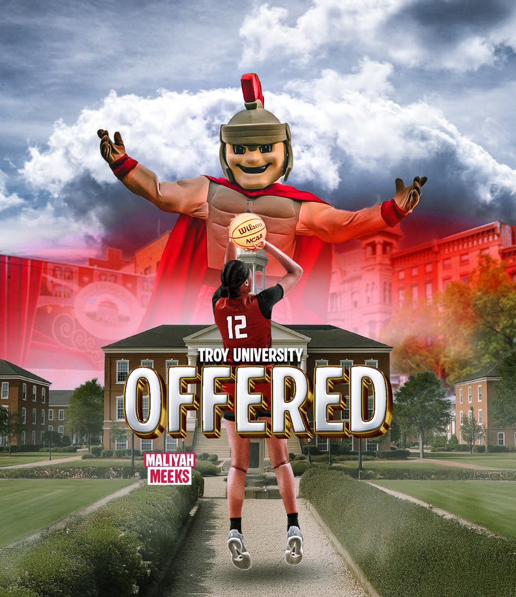 meeks_maliyah's tweet image. Blessed to receive a D1 offer from Troy University. Thank you @TroyTrojansWBB all Glory to God