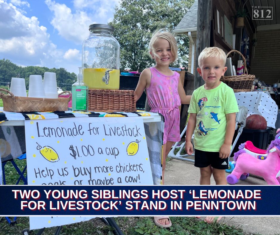 812now's tweet image. Two siblings in Penntown are hosting a lemonade stand in an effort to raise money for farm animals!
Read here: 812noww.com/post/two-sibli…