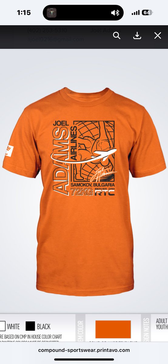 joelyolypoly's tweet image. Here&apos;s the link to purchase a shirt to support me at the World Championships! The store closes in 10 days, so please consider sharing this link and buying one. Much appreciated, thank you all so much!❤️ 

cmpsportswear.chipply.com/joeladams72kg/