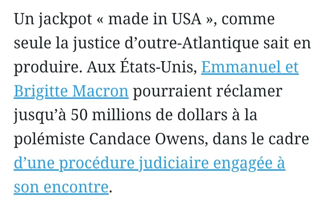 NoesisOff's tweet image. Les Macron ont pris un avocat américain spécialiste de la diffamation. Ils pourraient réclamer jusqu'à 50 millions de dollars à Candace Owens qui n'est pas journaliste.
