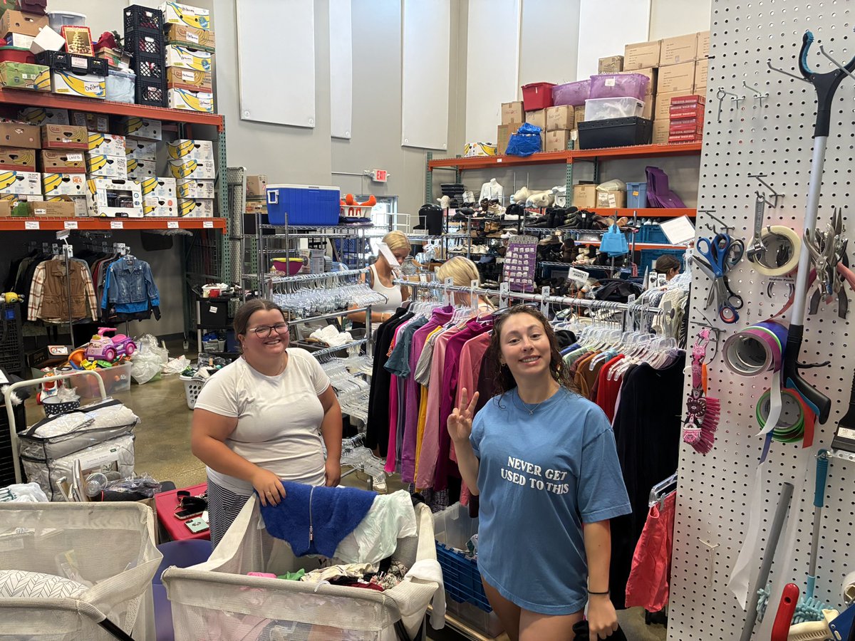 Some of our Lady Rocks had a great opportunity to support the Grace Care Center as they prepare their Back to School programming.    What an awesome local initiative in our community.
