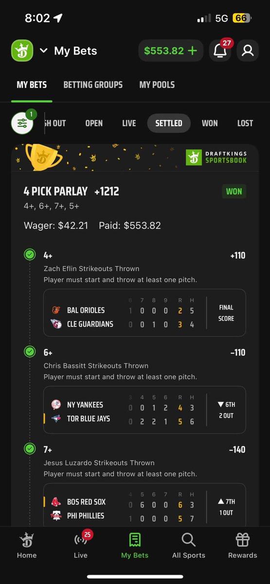 ParlayLonVIP's tweet photo. BANGGGGGG!!! Great day don’t miss today! #SportsBettingX https://t.co/ByFMxpUKnO