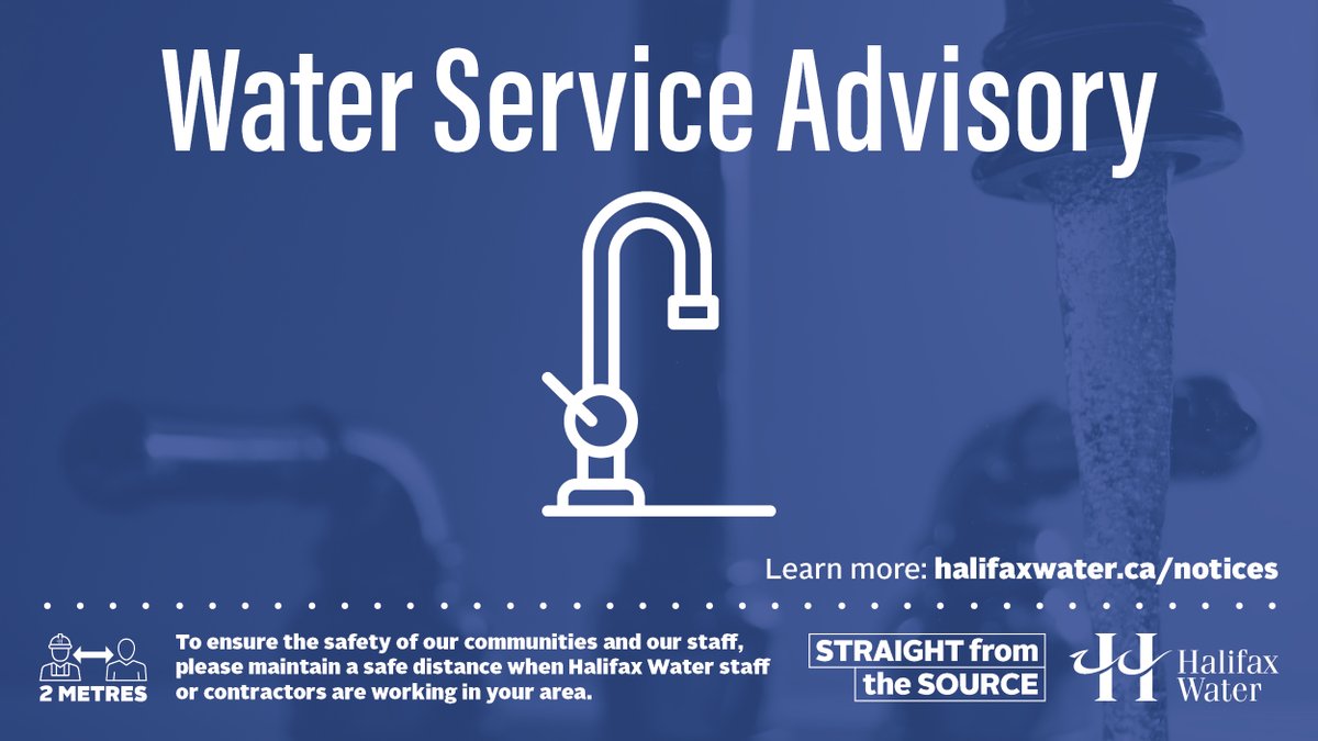 Water Service Advisory – Bomont Water Supply Plant in Lantz

Halifax Water is advising customers serviced by the Bomont Water Supply Plant that water services are temporarily shut down. This will impact approximately 17 customers in Lantz.

halifaxwater.ca/notice/water-s…