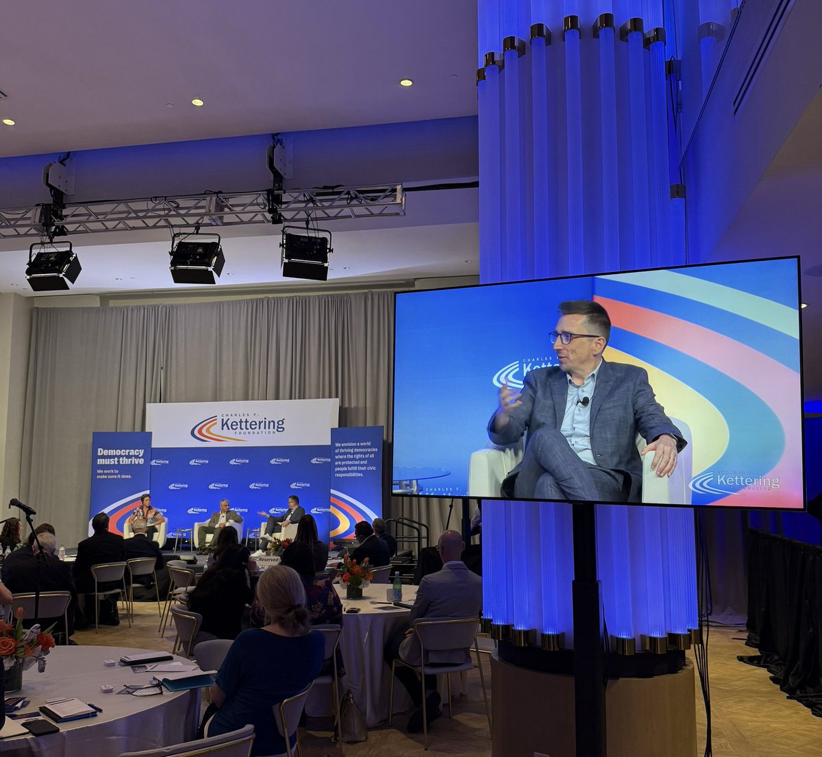 gscheiring's tweet image. It was an honor and a pleasure to discuss threats to democracy with Steven Levitsky at the @KetteringFdn  Conference this Monday in Washington.

I spoke about what unites authoritarian leaders: the politics of fear. As Roosevelt said, “The only thing we have to fear is fear…