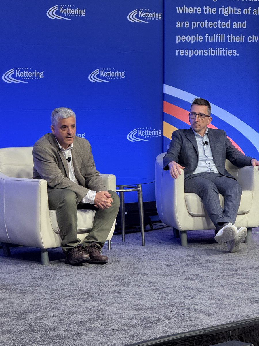 gscheiring's tweet image. It was an honor and a pleasure to discuss threats to democracy with Steven Levitsky at the @KetteringFdn  Conference this Monday in Washington.

I spoke about what unites authoritarian leaders: the politics of fear. As Roosevelt said, “The only thing we have to fear is fear…