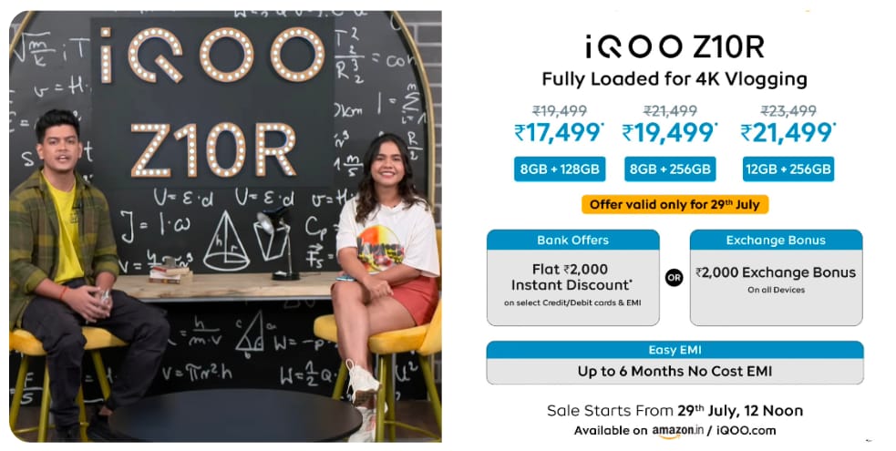 Mkjedi7293's tweet image. Unveiling the all-new #iQOOZ10R today! 🚀
Power-packed performance, cutting-edge features, and a design ready to turn heads. Are you ready for the next-gen smartphone experience? 📱✨
Exclusive Pricing &amp;amp; Offers also Revealed! #iQOO #iQOOZ10R