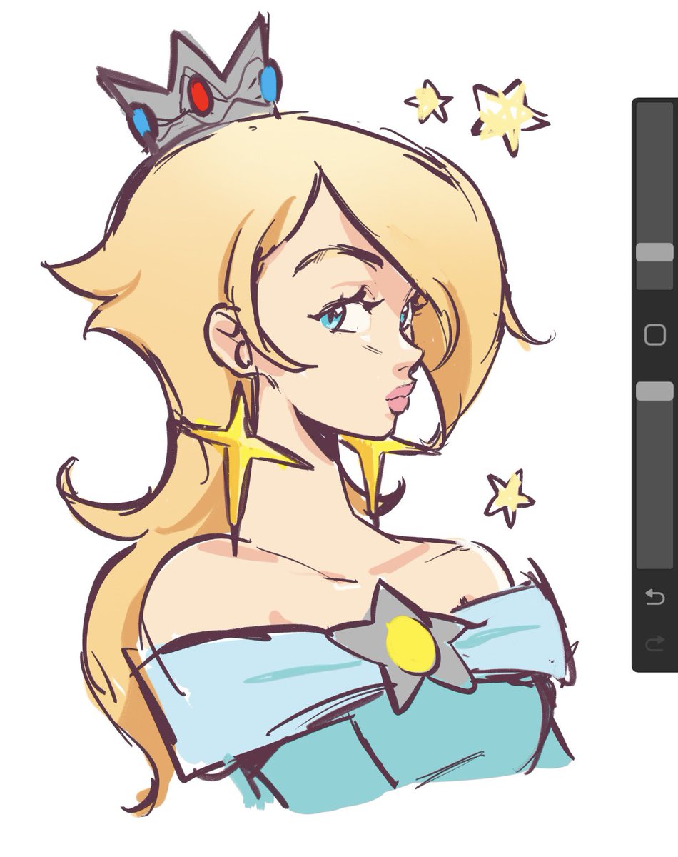 Colored an old Rosalina doodle weeeeeeeee