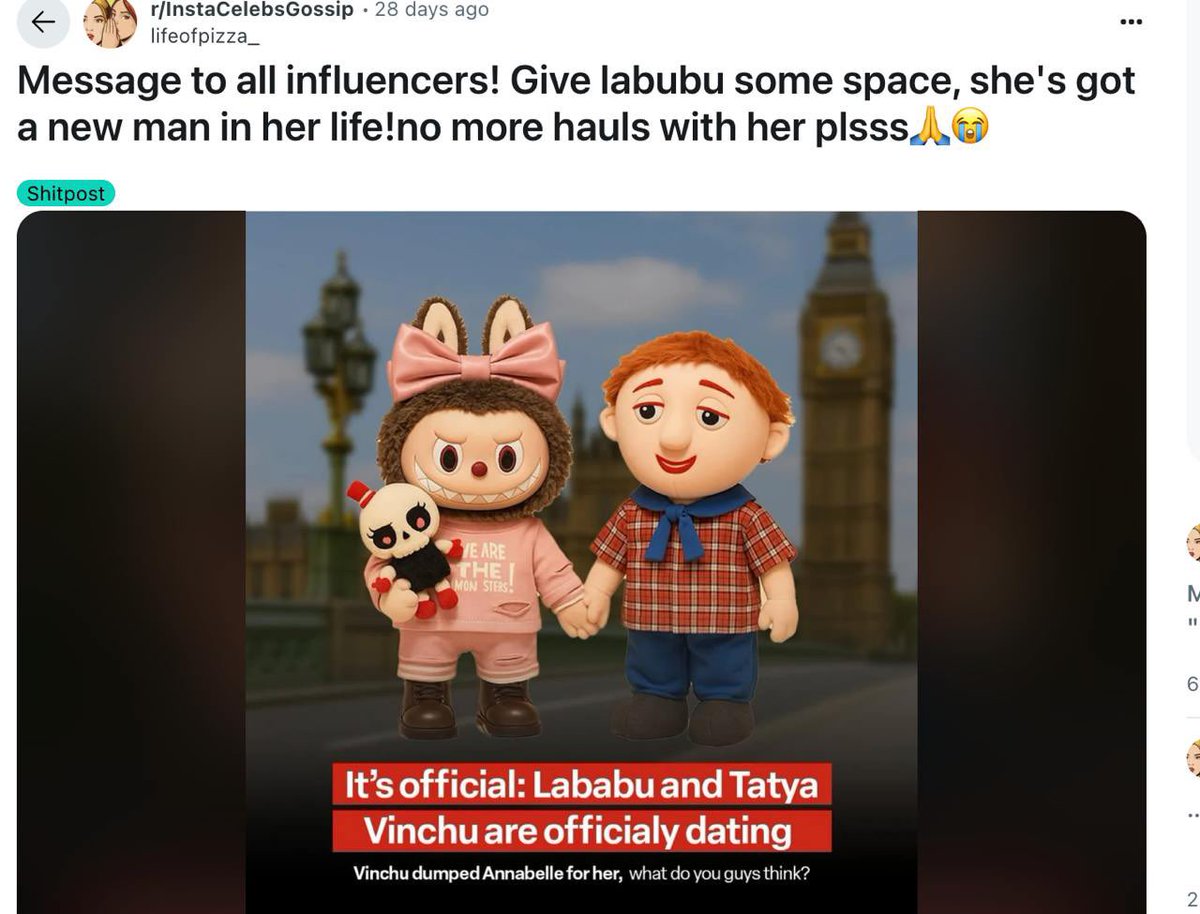 Aped $VINCHU - here is the lore: 

Before Labubu got hijacked by influencers and TikTok hauls, Tatya Vinchu was already a chaotic legend. 

A 90s kids' villain turned internet sensation, Vinchu has now resurfaced — dating Labubu, dominating memes, and reviving his cult status in