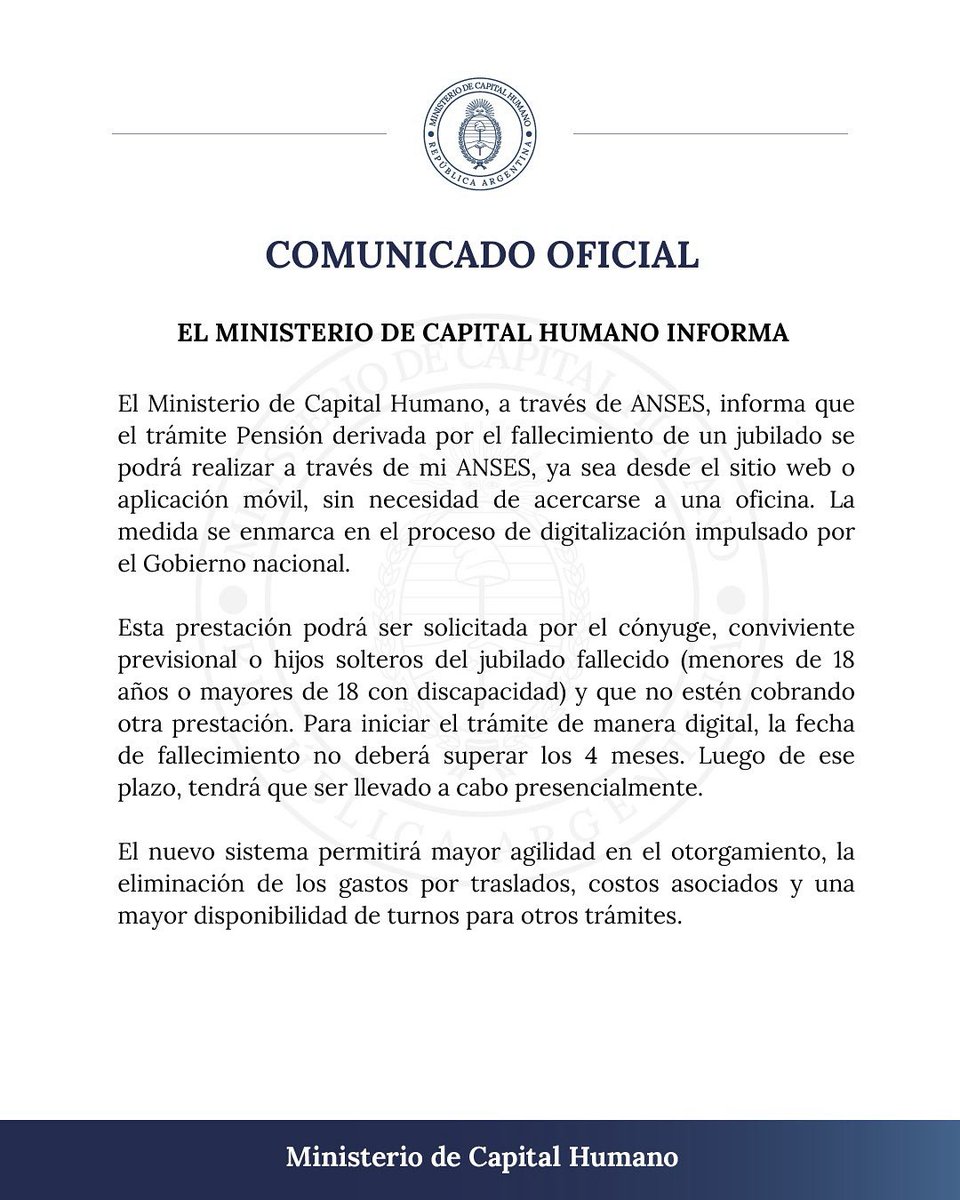 MinCapHum_Ar's tweet image. Comunicado oficial.