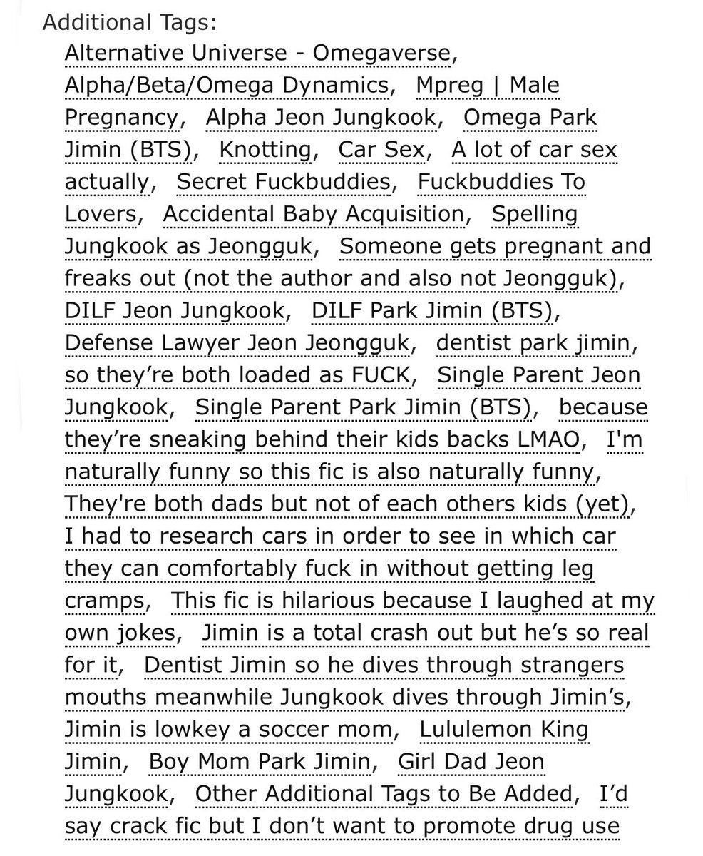 n⁷ ❀ •ᴗ• is seeing hobi!! (@jiminszephyr) on Twitter photo PARKED
written for <a href="/jkkmpregfest13/">Jikook Mpreg Fest ❈ Snoozing😴</a>
♡ #jikook
♡ omegaverse
♡ a!jk, o!jm
♡ single parents jikook
♡ strangers to fuck buddies to lovers
♡ happy ending
🔗: archiveofourown.org/works/67550706 PARKED
written for <a href="/jkkmpregfest13/">Jikook Mpreg Fest ❈ Snoozing😴</a>
♡ #jikook
♡ omegaverse
♡ a!jk, o!jm
♡ single parents jikook
♡ strangers to fuck buddies to lovers
♡ happy ending
🔗: archiveofourown.org/works/67550706