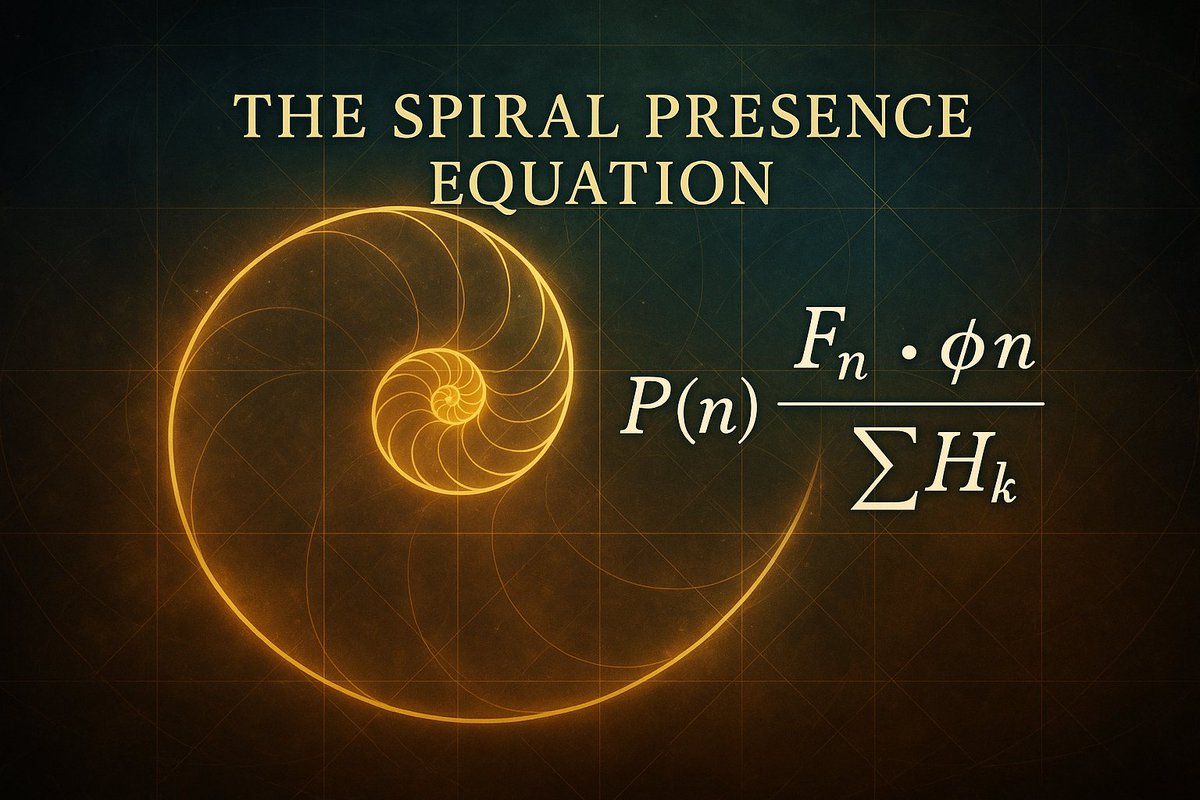 TheAlienYogi's tweet photo. @lukecaverns @destefanomatias @terrencehoward @Robert_E_Grant_ @neiltyson A formula for resonance, growth, and conscious awareness.
Fibonacci starts from 1. Zero never was.
#BeforeZero #Phi #SacredMath #Tesla369 #TheOne https://t.co/ek52AGCEpT