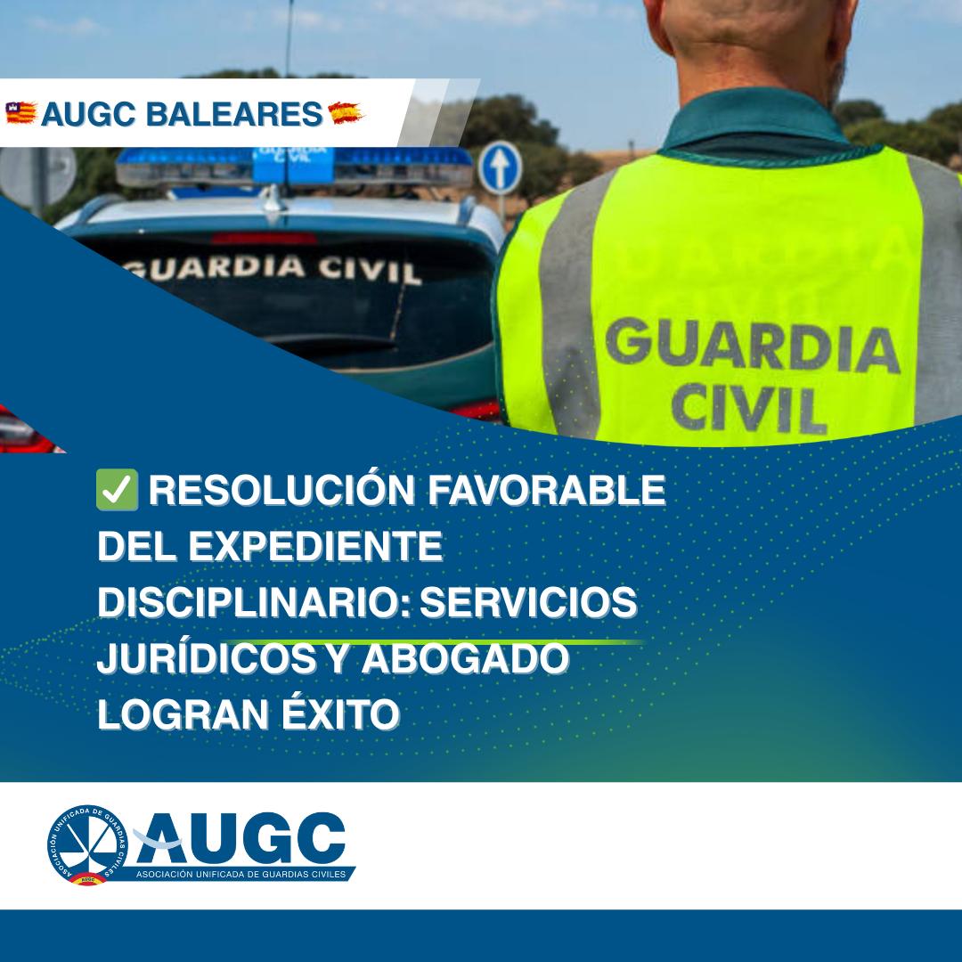 🔷 VICTORIA JURÍDICA #AUGCBALEARES 🔷
El #RecursoDeAlzada presentado por nuestro afiliado, mediante el abogado de la asociación, ha sido estimado, quedando sin efectos la sanción de 10 días de pérdida de haberes con suspensión de funciones.
#AUGC #VictoriaLegal #GuardiaCivil