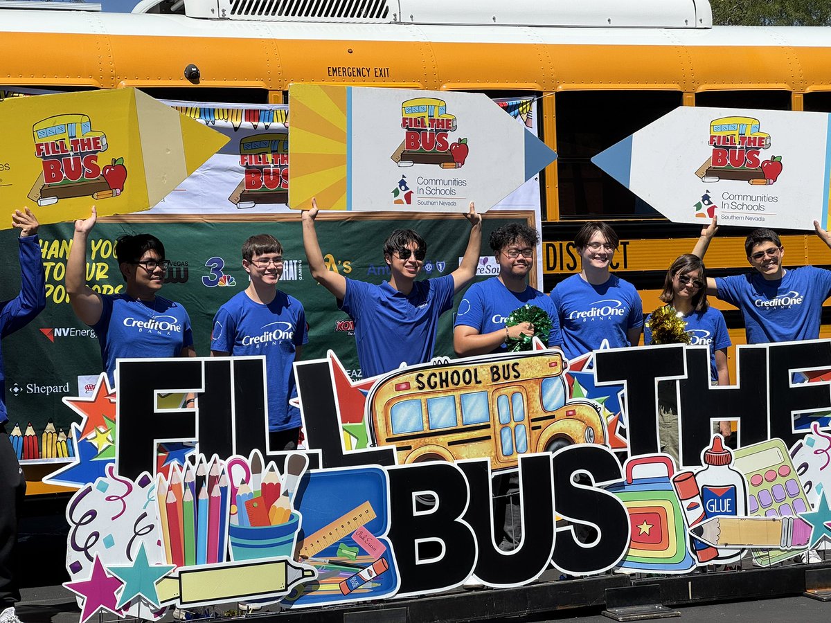 ClayBakerRadio's tweet image. Please Donate school supplies at @SamsClub on 215 and S. Rainbow for the Annual “Fill The Bus” drive for @CIS_Nevada and all the students in Clark County!
Register to win prizes at our @RNR920AM booth, we’re here until 3p
