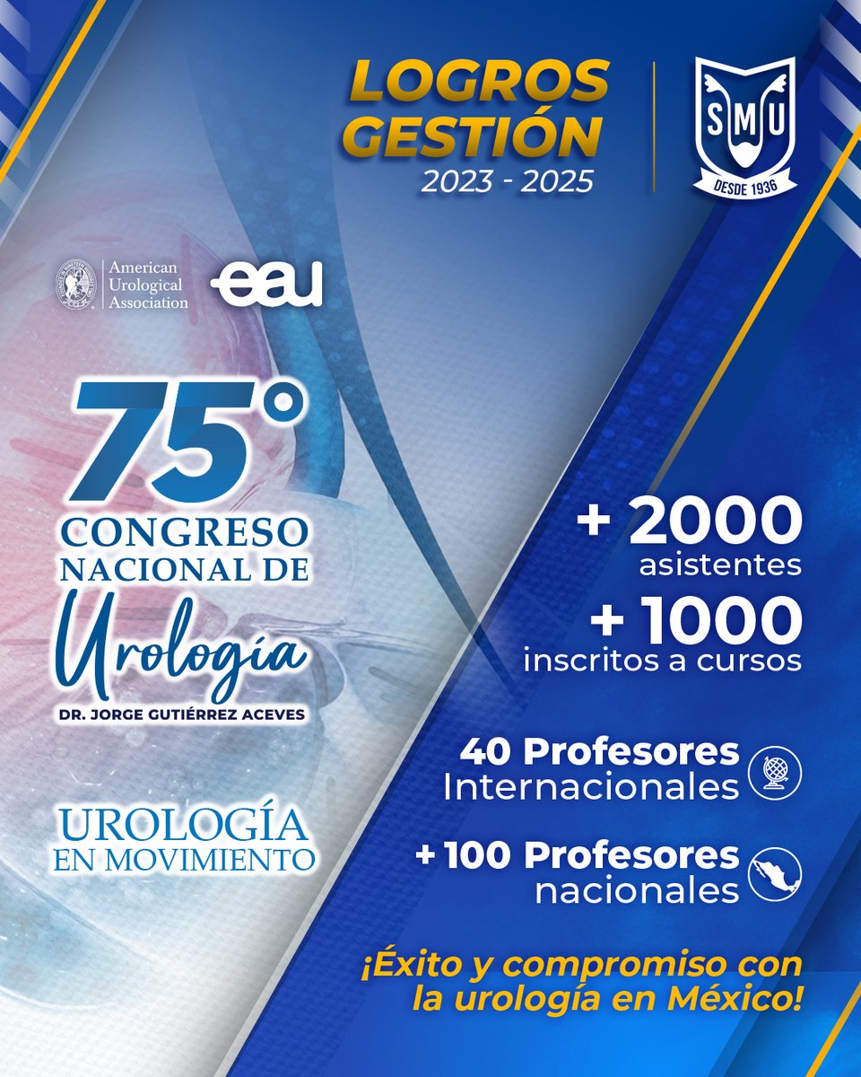 SMU México (@smumexico) on Twitter photo 🎓🌟 Los logros de la SMU durante la gestión 2023–2025 son el reflejo de una comunidad comprometida y activa. Ejemplo de ello, fue el impacto del Congreso Nacional de Urología 2024, un encuentro que nos unió, nos actualizó y nos inspiró.
Desde las actividades académicas hasta 🎓🌟 Los logros de la SMU durante la gestión 2023–2025 son el reflejo de una comunidad comprometida y activa. Ejemplo de ello, fue el impacto del Congreso Nacional de Urología 2024, un encuentro que nos unió, nos actualizó y nos inspiró.
Desde las actividades académicas hasta