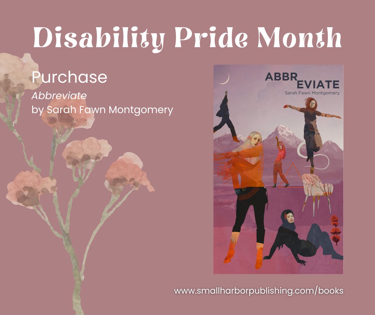 harbor_review's tweet photo. This Disability Pride Month, we’re celebrating Abbreviate by Sarah Fawn Montgomery!
Celebrate with us and purchase here:
https://t.co/12hub6Nm50
#indiepublishing #indiepublisher #poetry #disabilitypoetics https://t.co/IqjKqQLfp3