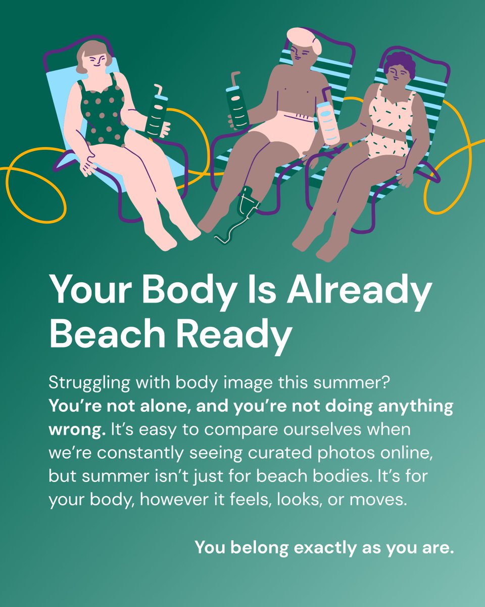 gofreddie__'s tweet image. If summer brings up dysphoria, you’re not alone. You don’t need a certain body to deserve joy, sunshine, or rest. Go at your pace. Wear what feels right. Your body is already beach-ready!