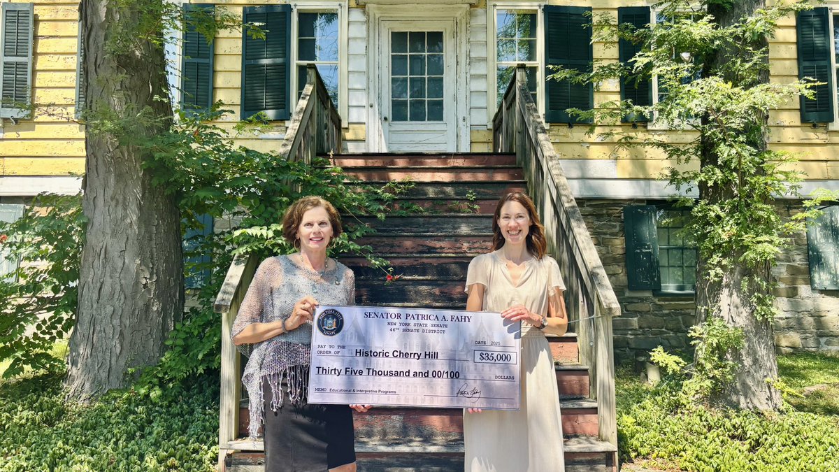 PatriciaFahy46's tweet image. 📜 Built in 1787, Historic Cherry Hill preserves the stories of Albany’s past and those who have called Cherry Hill home throughout our long history, including the Van Rensselaers, domestic workers, and enslaved people.
I’m proud I was able to secure a $35,000 grant this year to…