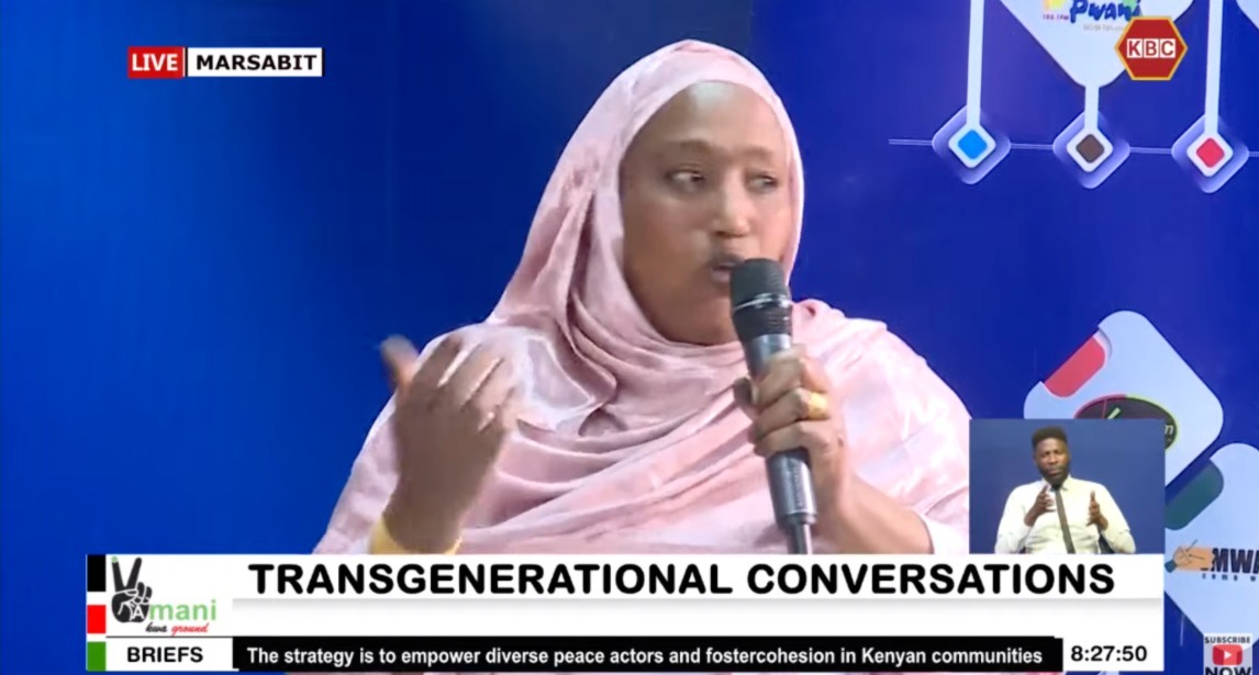 Nuria Halake  : We must learn from other countries that have progressed very well and implement viable projects for our youth. The youth are educated but desperate for jobs.

#AmaniKwaGround <a href="/KBCChannel1/">KBC Channel 1 News</a> <a href="/NCIC_Kenya/">NCIC Kenya</a>