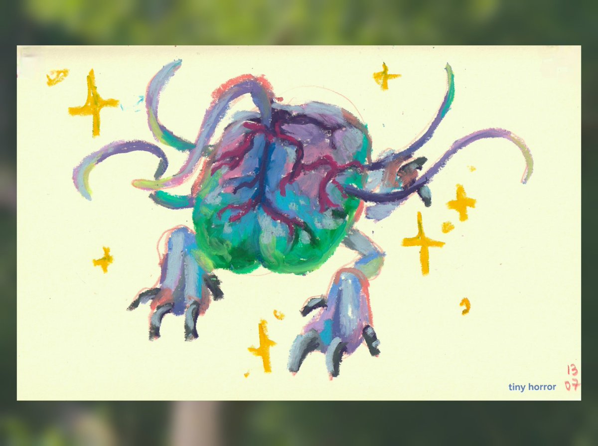 tiny_horror's tweet image. friend!! #bg3 #oilpastel #sketchbook
