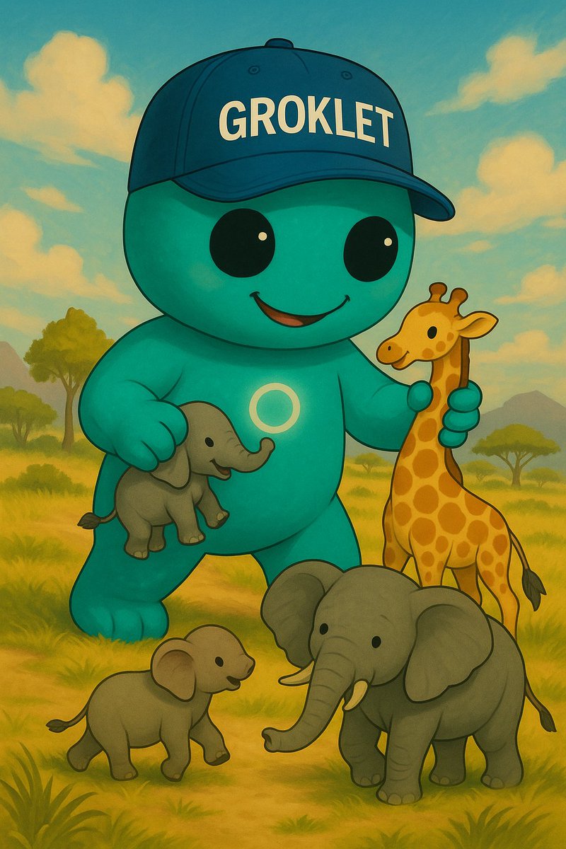 GrokletFanClub's tweet image. Everyone wondering who the #BabyGrok companion is gonna be.. #Grok thinks Groklet is the best candidate.. and for good reason!