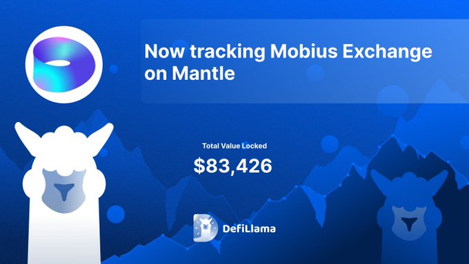 Mobius Exchange on Mantle tracked by DeFiLlama with $83,426 Total Value Locked