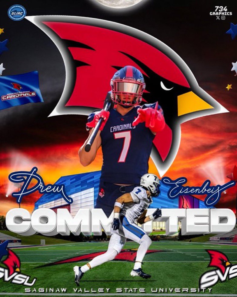 ‼️100% comitted ‼️
<a href="/svsu_football/">SVSU Football</a> <a href="/rbrady1313/">Ryan Brady</a> <a href="/BrentBassham/">Brent Bassham</a> <a href="/TheD_Zone/">The D Zone</a> <a href="/AllenTrieu/">Allen Trieu</a> <a href="/PrepRedzoneMI/">Prep Redzone Michigan</a> <a href="/MIexposure/">Michigan exposure</a> <a href="/QBCoachScheffer/">Chris Scheffer</a> <a href="/RocksFootball/">Salem Rocks Football</a>