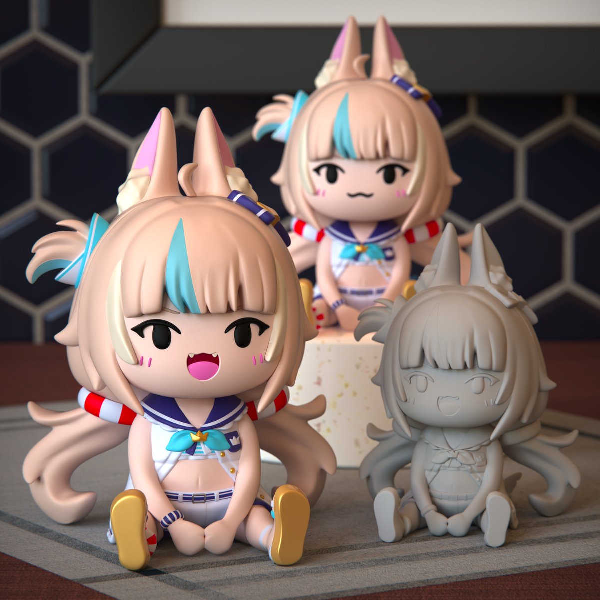 Yoho~ Our favorite fishy is finally here! 🐟✨
Time to print your Chibi SABA! 🎨🖌️
Feel free to use the files below for 3D printing and painting your cute little fish!

drive.google.com/drive/folders/…

#sabart #Chibinaka