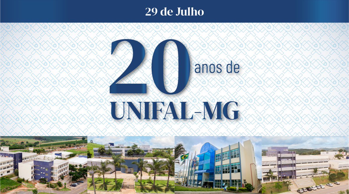 🎓 Em 29 de julho de 2025, a UNIFAL-MG celebra 20 anos de transformação em Universidade Federal, marco que integra os 111 anos de história institucional e 65 anos de ensino público.

Leia a matéria na íntegra: unif.al/hb694