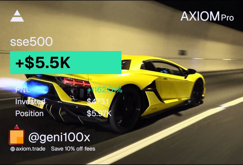 geniixzy's tweet image. First cook of the day 

+$5.5k at 17 yo 

axiom.trade/@geni100x