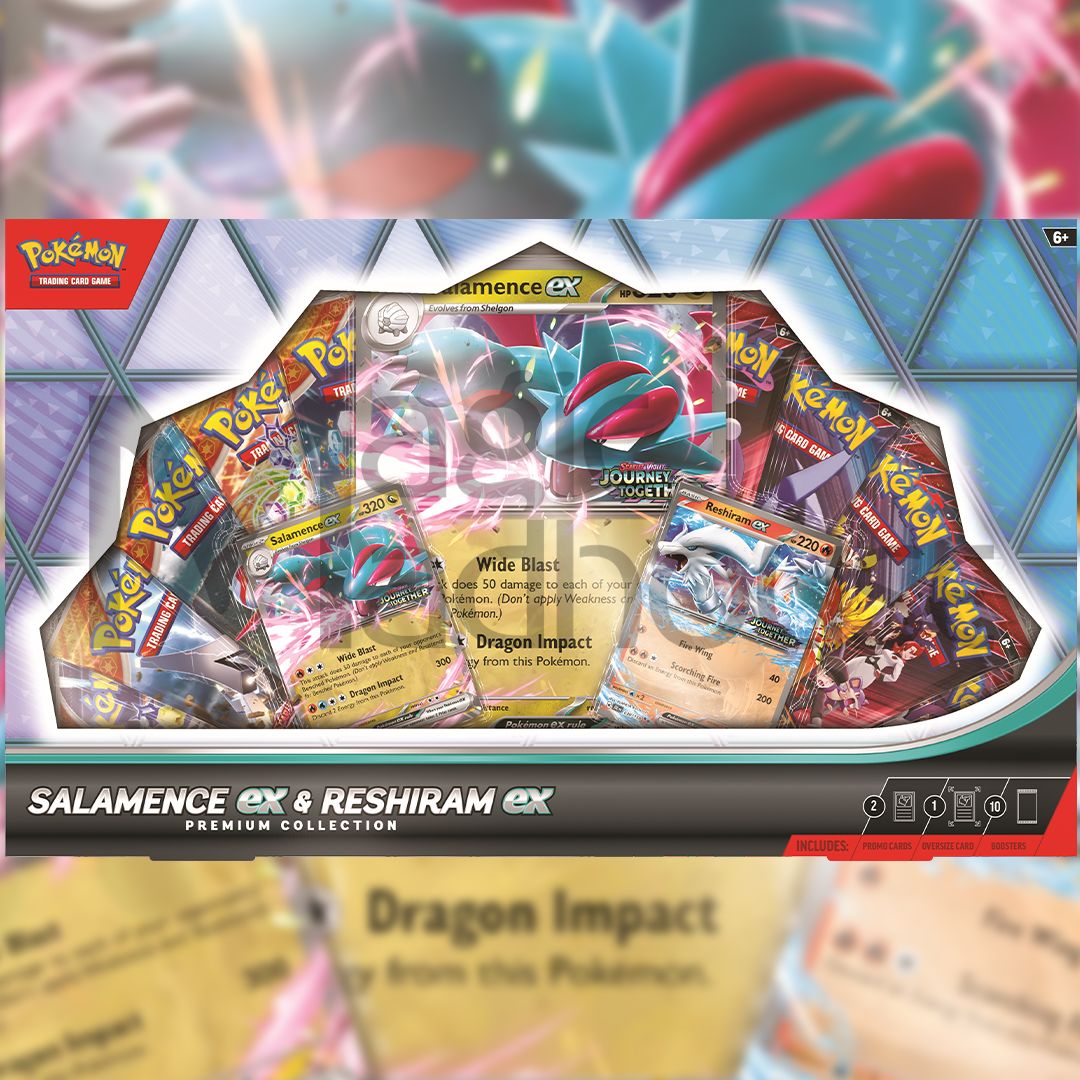 magicmadhouse's tweet image. Salamence ex & Reshiram ex Premium Collection REVEALED!