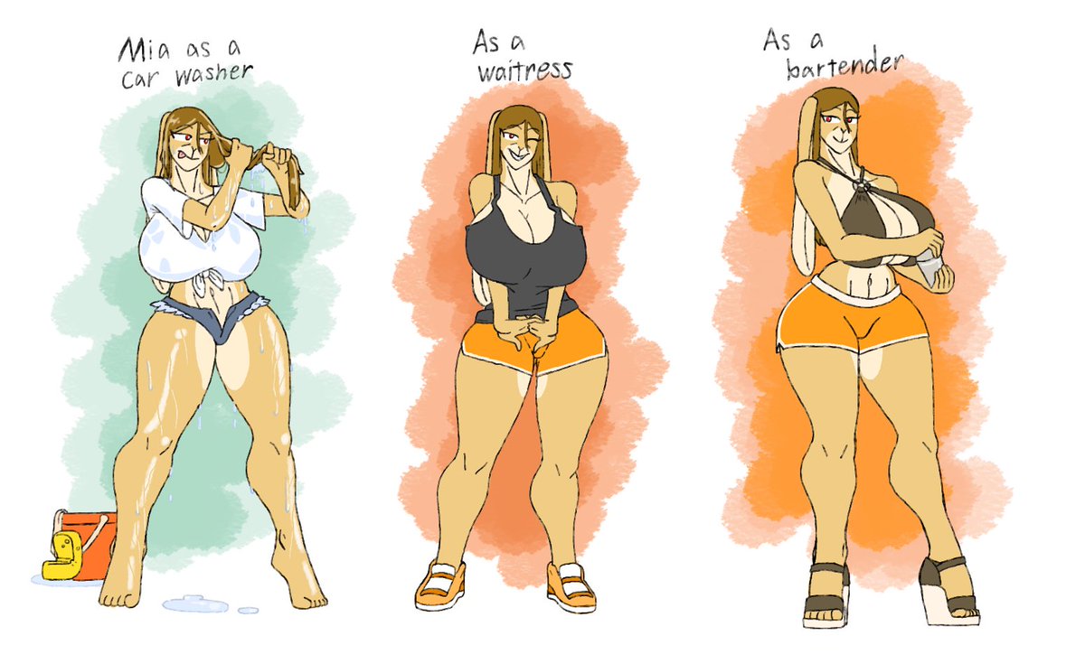 Mia also works a few side jobs whenever her main one doesn’t take in enough clients for her