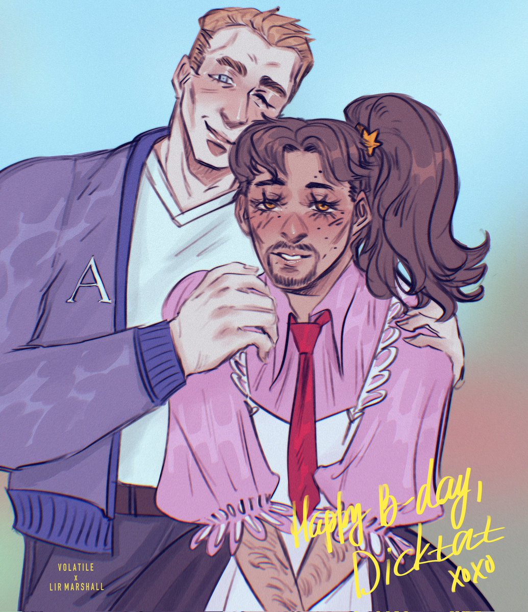 volatile95's tweet photo. Happy birthday to @dicktat_, our cinnamon bun, from me and @LirMarshall
Love you 💕
#DyingLight2 #DyingLight #Hakon #fanart https://t.co/u66wKMM3lh