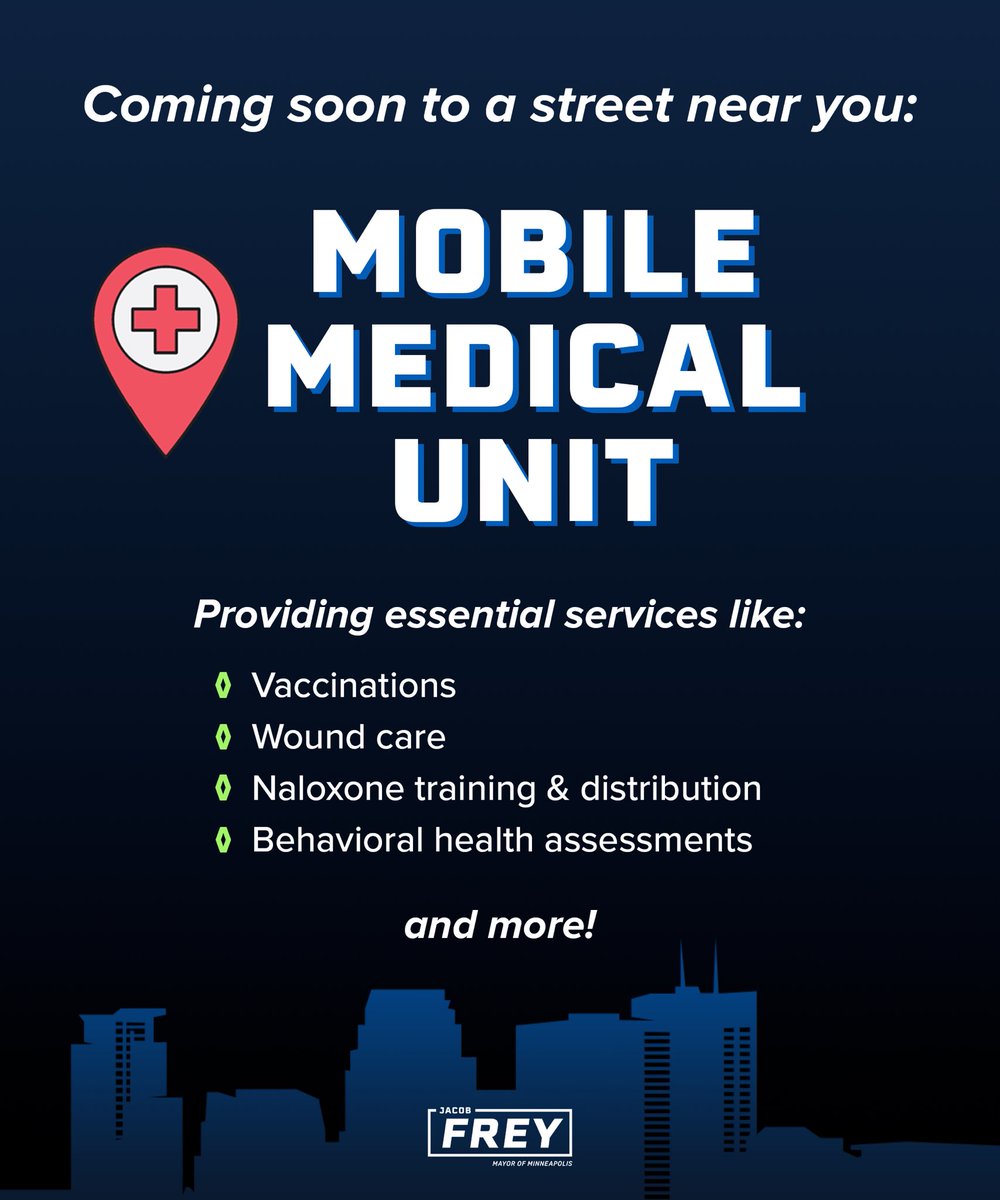 Our new mobile medical unit is almost ready to roll! This is about meeting people where they are — bringing care directly to underserved communities, addressing the opioid crisis head on, and making Minneapolis a healthier, safer city.
