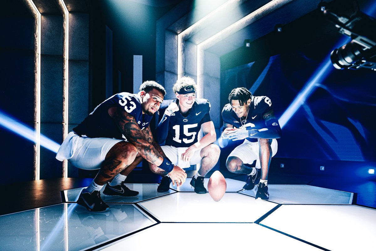 PennStateFball's tweet image. Suited up, cameras rollin’ 🎬
