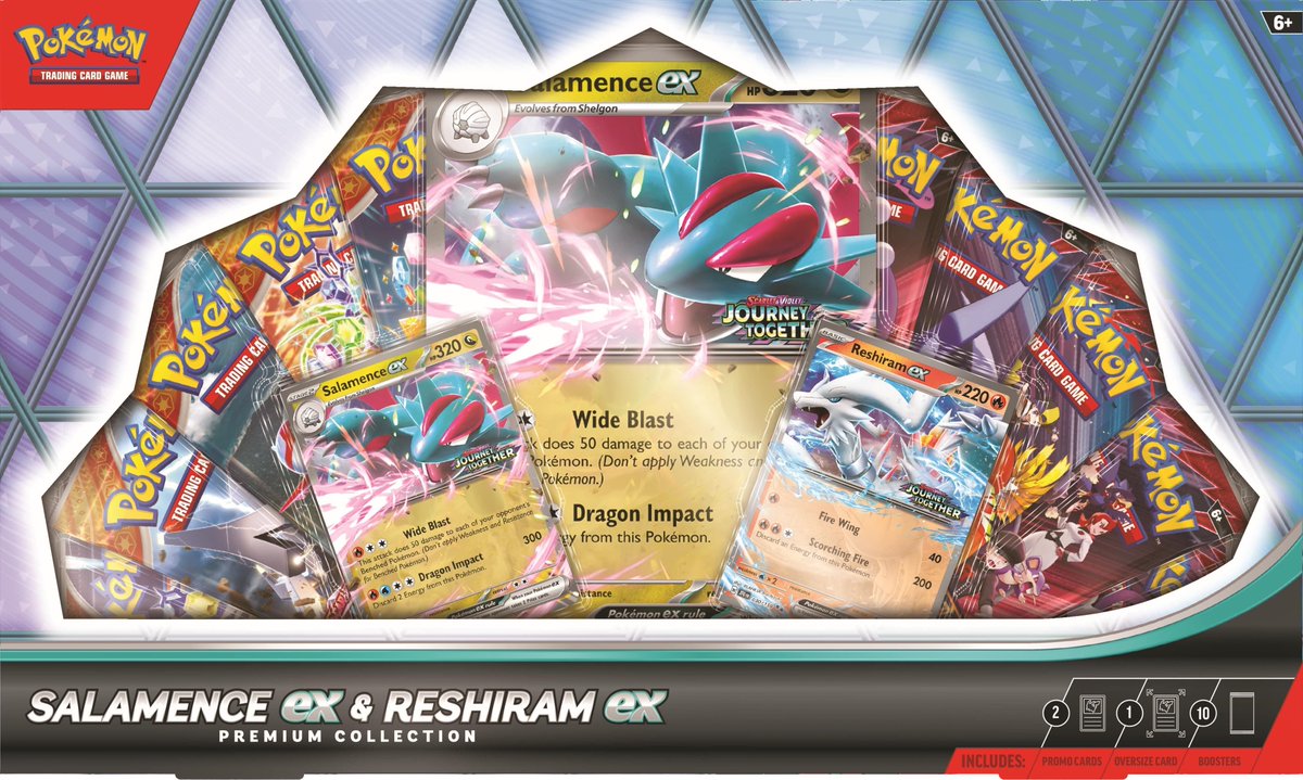 CardGameNomad's tweet image. Ok.... tinfoil hat time.
Pokemon revealed another collection box with the lamest of "promos" that features 10 packs split between two sets (5 of each). There have been multiple premium collections, special collections, and collection boxes revealed doing something similar.…