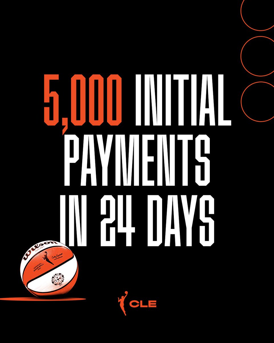 Cleveland WNBA announced today that it has surpassed 5,000 initial payments for season ticket memberships ahead of the team’s inaugural season at Rocket Arena in 2028.

Fans can place a $28 initial payment for a future Cleveland WNBA team membership at WNBACleveland.com.