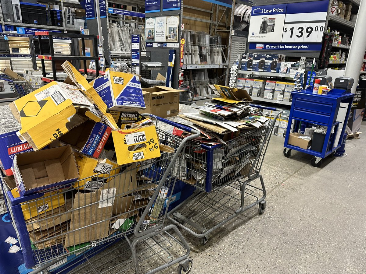 lenny0746's tweet image. #CardboardChallenge and zone recovery @Lowes 454. Hard work pays off. @JBBailey9 @AshleyJervis2