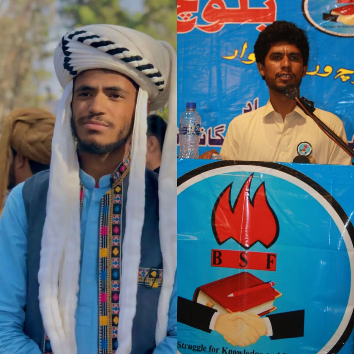 اوشتاتگاں ابیتکی ءِ دروازگ ءِ دپ ءَ 
باریں چیا من ءَ را درایگ دل ءَ نہ اِنت

ویرانگی ءِ دنزّاں مہ روپ اِت منی گِس ءِ 
کسّے کندگانی توار اِنت، ادا نہ اِنت

#ReleaseChairmanJavidBaloch
#ReleaseGuhramIshaqBaloch