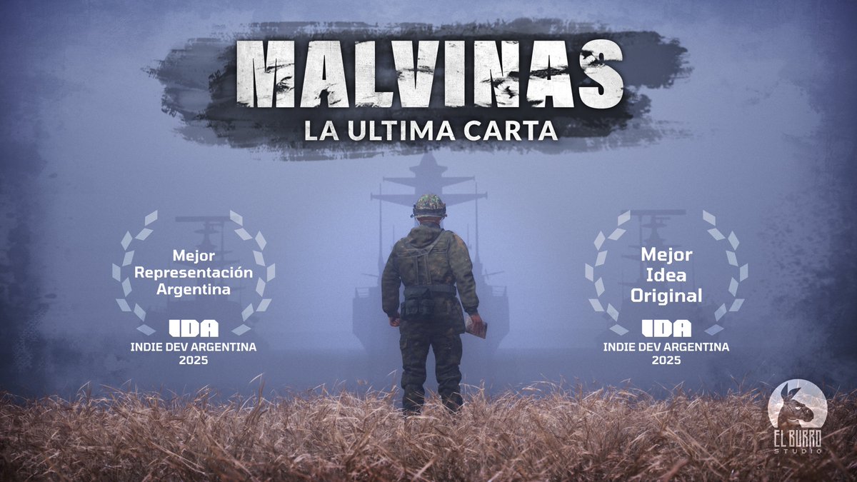 El Burro Studio (@elburrostudio) on Twitter photo Nos sentimos muy honrados de haber sido premiados en la Indie Dev Argentina (IDA) 2025 por "Mejor Representación Argentina" y "Mejor Idea Original". Agradecemos inmensamente a los organizadores por semejante evento. Muchas gracias a todos!
<a href="/MalvinasElJuego/">Malvinas- La Ultima Carta</a>
<a href="/IndieDevAr/">Indie Dev Argentina</a> Nos sentimos muy honrados de haber sido premiados en la Indie Dev Argentina (IDA) 2025 por "Mejor Representación Argentina" y "Mejor Idea Original". Agradecemos inmensamente a los organizadores por semejante evento. Muchas gracias a todos!
<a href="/MalvinasElJuego/">Malvinas- La Ultima Carta</a>
<a href="/IndieDevAr/">Indie Dev Argentina</a>