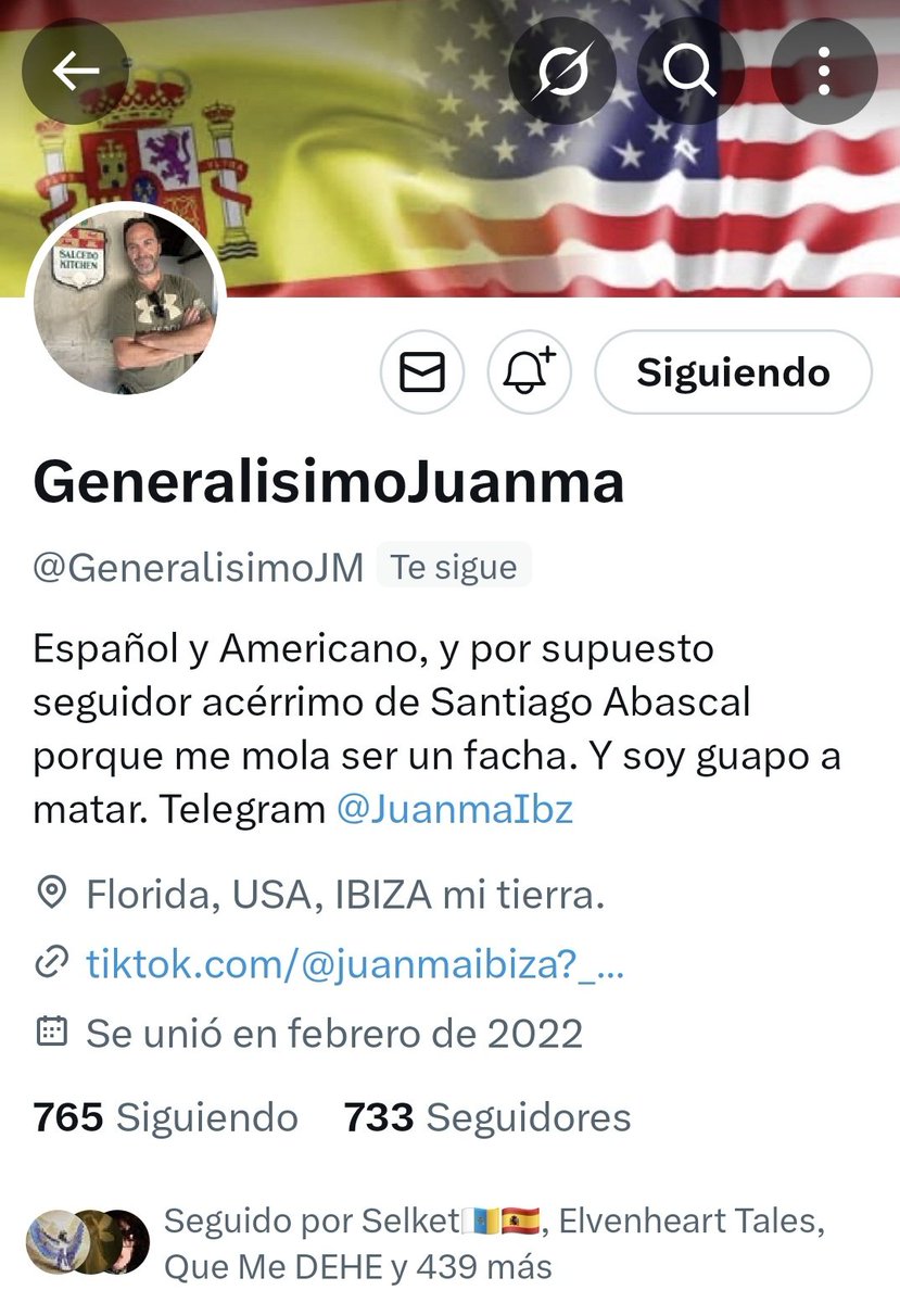 LaGuerreradeVox's tweet image. A toda mi gente de bien.
Vamos a darle un empujón al GeneralísimoJuanma.
Os ruego le sigáis en su cuenta 👉@GeneralisimoJM.
Vamos. 💪💚🇪🇦