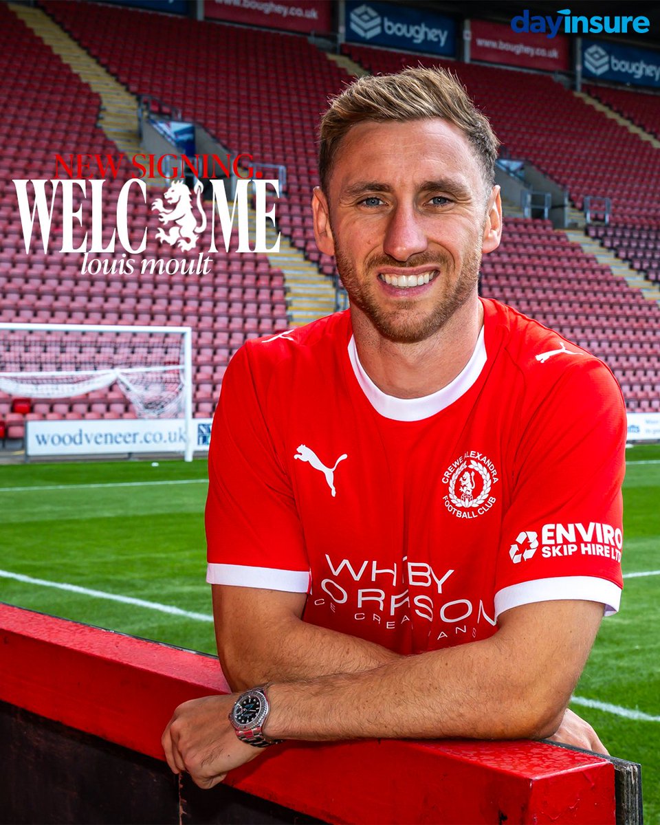 Louis Moult is now 𝗼𝗳𝗳𝗶𝗰𝗶𝗮𝗹𝗹𝘆 a Red! ✍️❤️

#CreweAlex