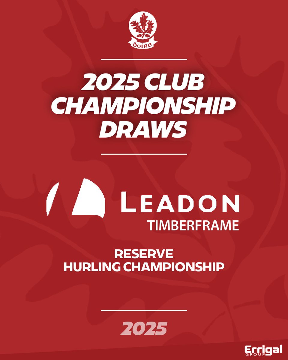 Doiregaa's tweet image. 🏑🇦🇹 The draw for the 2025 𝗟𝗲𝗮𝗱𝗼𝗻 𝗧𝗶𝗺𝗯𝗲𝗿𝗙𝗿𝗮𝗺𝗲 𝗥𝗲𝘀𝗲𝗿𝘃𝗲 𝗛𝘂𝗿𝗹𝗶𝗻𝗴 𝗖𝗵𝗮𝗺𝗽𝗶𝗼𝗻𝘀𝗵𝗶𝗽 has been made at Owenbeg this evening ⤵️