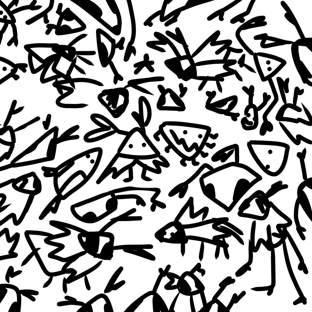 mintiliciouss's tweet image. bugs i drew cos i was stressed i call these my stress bugs