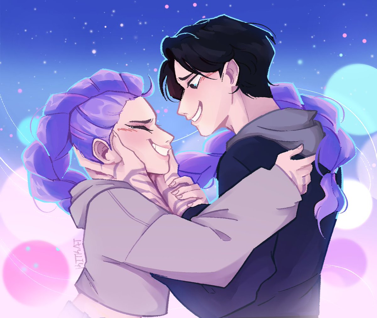 whoops my pen slipped 
#KPOPDEMONHUNTERS #kpopdemonhuntersfanart #rujinu #jinumi