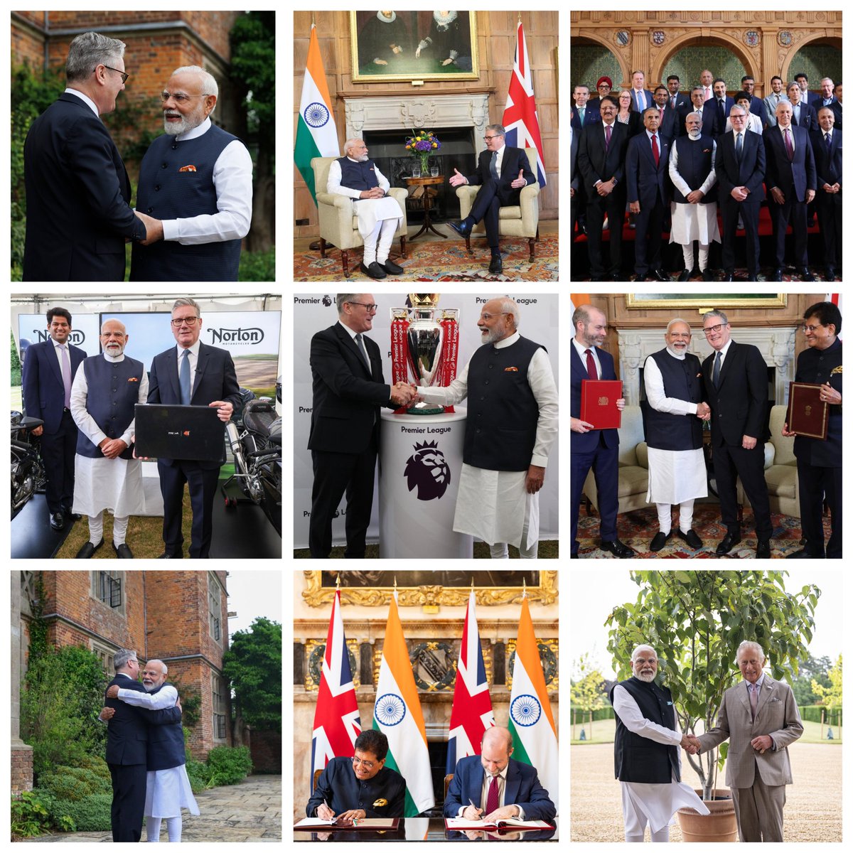 chandruiyer's tweet image. What a momentous day for 🇬🇧 🇮🇳 relations as the two PM&apos;s, @Keir_Starmer &amp;amp; @narendramodi witnessed the signing of a comprehensive, commercially significant and forward looking #CETA (#FTA); a deal expected to unlock economic growth opportunities &amp;amp; increase bilateral trade numbers.