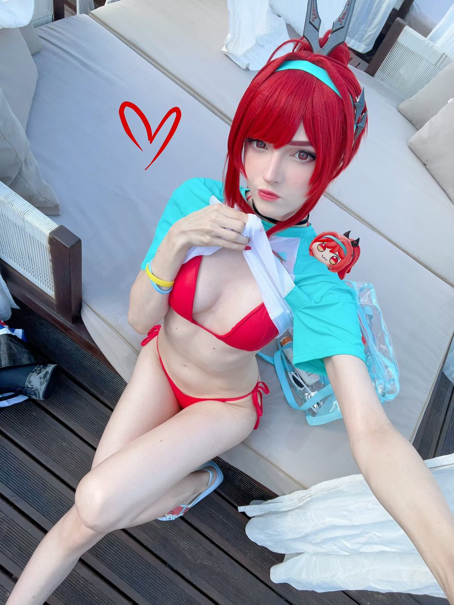 Commander, will you accompany me
for a swim? 💦🐟🏖️

#NIKKE #NIKKEsummer2025