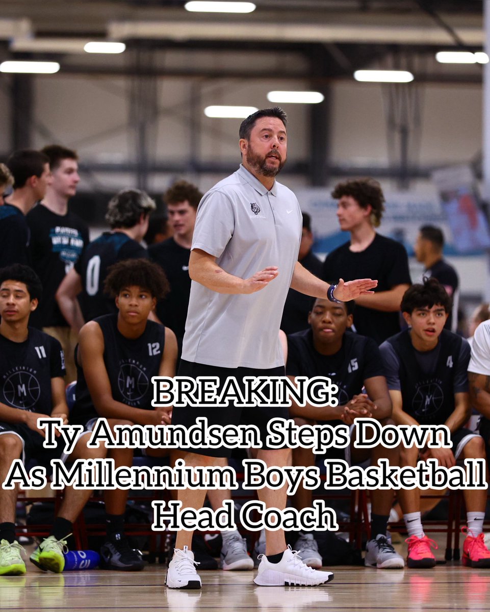 EVision_AZ's tweet image. BREAKING: Ty Amundsen has resigned as head basketball coach at Millennium HS.
Amundsen led the Tigers for 8 seasons including 4 state final appearances.
📸: @JDigosPhoto