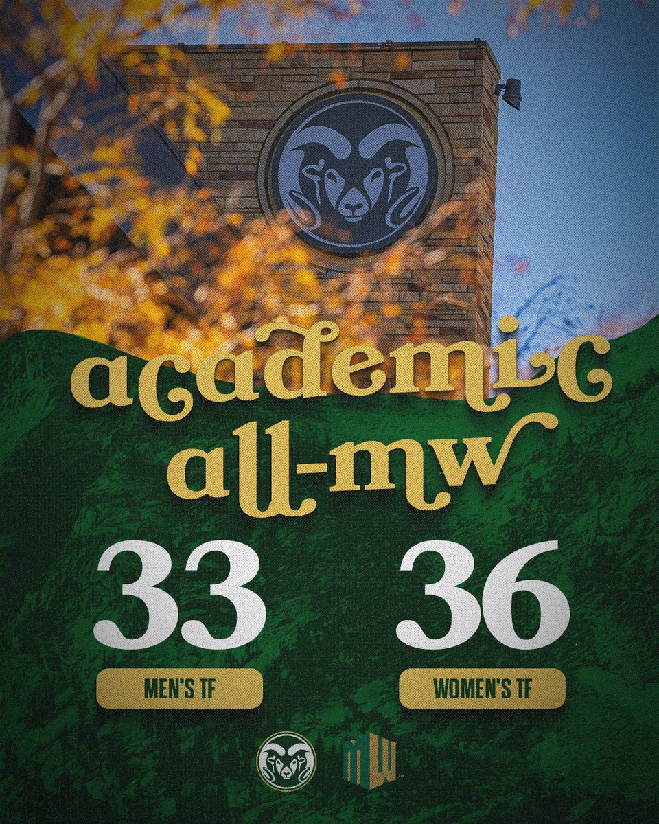 CSUTrackFieldXC's tweet image. The Rams were well represented on the @MountainWest's Scholar-Athlete and Spring Academic All-MW lists 📚🏅
#Relentless x #CSURams